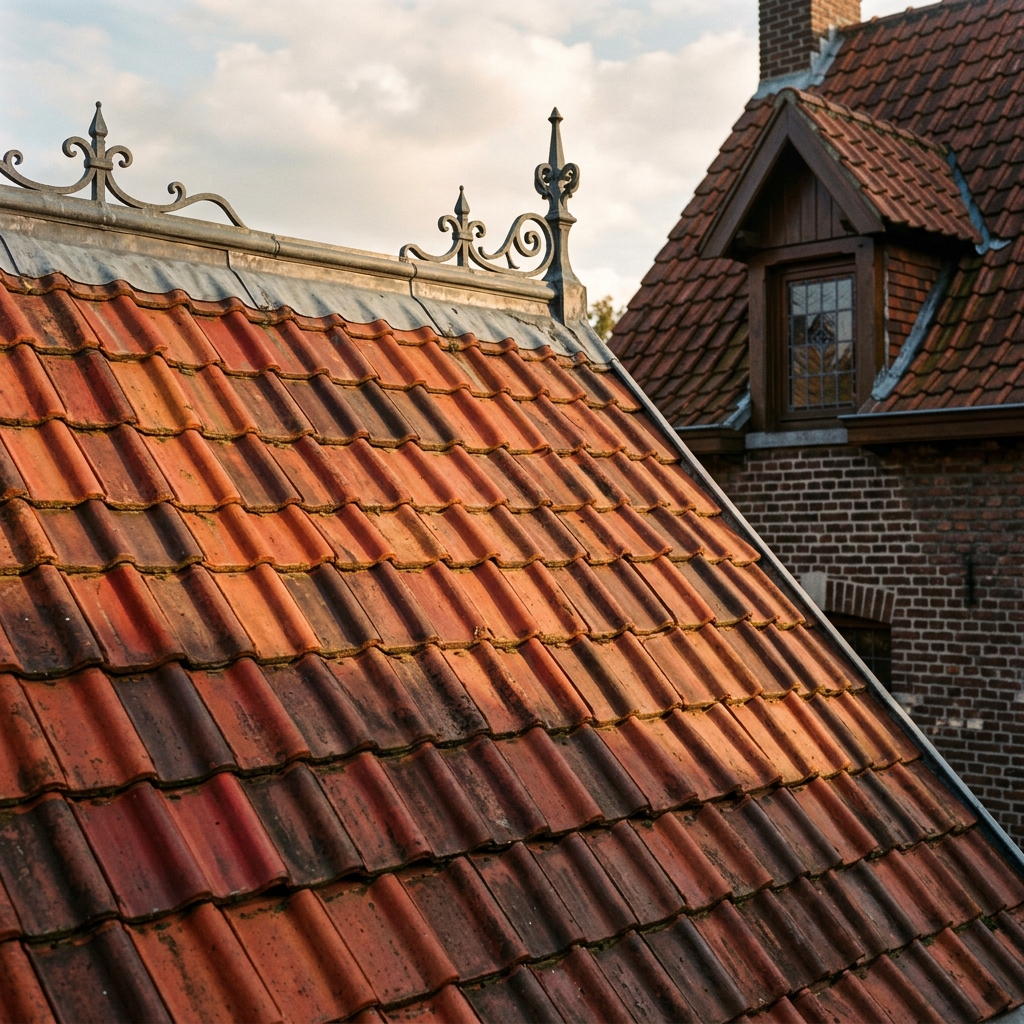 Toiture en tuiles terre cuite belge — Koramic